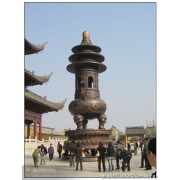 北京寺庙铜香炉定制-怡轩阁铜工艺品-双层寺庙铜香炉定制
