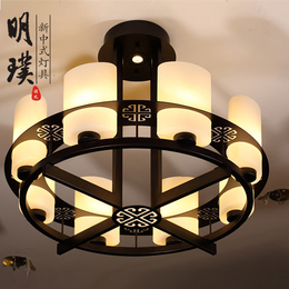 新中式吸顶灯中国风大气复古灯具 南宁新中式吸顶灯定做