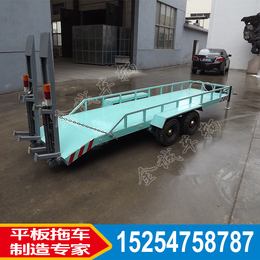 5吨单桥平板拖车履带设备运输平板车金诚生产制造