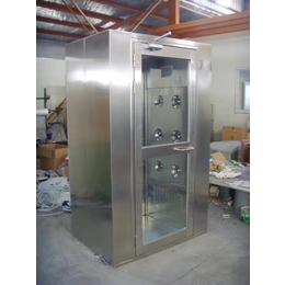 不锈钢双开门货淋淋室-风淋室-苏州市伟业空调净化