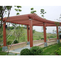 木塑廊架-安徽昊森木塑地板厂家-木塑廊架厂家