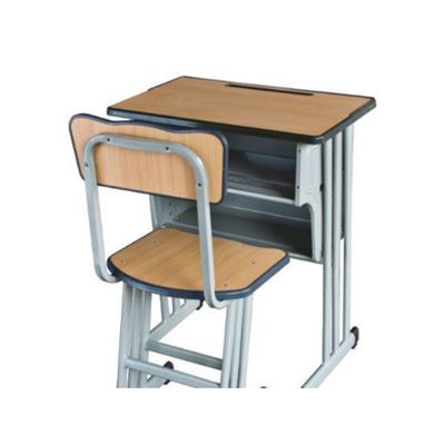 中小学单人三柱单层固定课桌椅