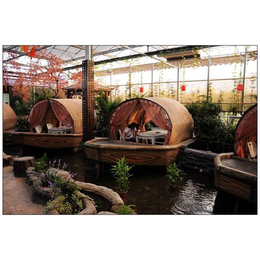 临汾生态餐厅-贵贵温室材料公司-生态餐厅景观施工*设计