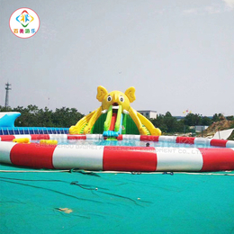 广西贵港儿童充气水乐园支架游泳池夏季避暑项目