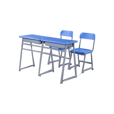 中小学双人三角型单层固定课桌椅