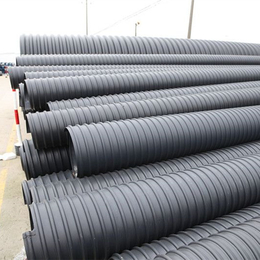 湖南怀化HDPE钢带管增强缠绕管聚乙烯管带钢螺旋管现货销售