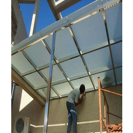 阳台玻璃棚-东茂钢构-九龙镇玻璃棚