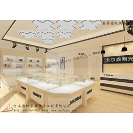 张北眼镜展柜制作张北眼镜展柜定做张北眼镜店装修效果图