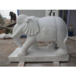 石雕大象定做-贵州石雕大象-盛晟雕塑