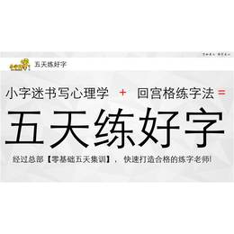 菏泽书法加盟-书法加盟-小字迷练字*