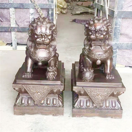 【吴忠紫铜狮子】,紫铜狮子铸造,大型纯铜狮子,恒保发铜雕