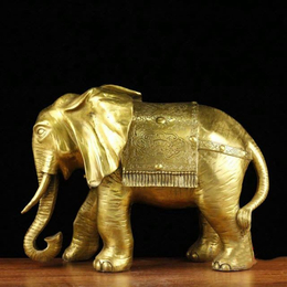 灵宝大象铜雕-汇丰铜雕-广场大象铜雕摆件
