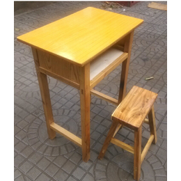 保定唐县桌椅厂家单人实木课桌椅价格学生课桌椅木质桌凳