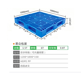 君众包装(图)-贵州塑料托盘厂家-贵州塑料托盘