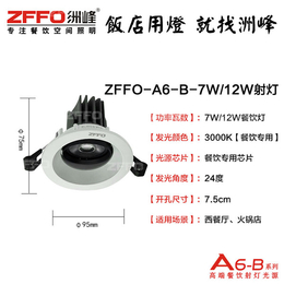 开封饭店射灯瓦数-【ZFFO洲峰照明】(在线咨询)-饭店射灯