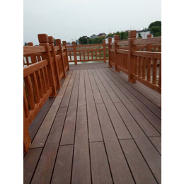 河道仿木护栏厂家-仿木护栏- 顺安景观护栏设计