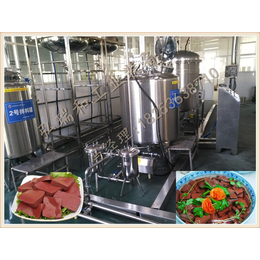 中小型鸭血加工设备供应-血豆腐生产线供应商-血豆腐生产配方