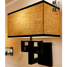 新中式壁灯客厅床头卧室现代简约黑色楼梯走廊大气电视背景墙灯
