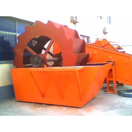 圆轮洗砂机效果-圆轮洗砂机-河南华英机械