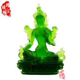 藏传*琉璃佛像 绿度母琉璃佛像 广州深圳琉璃生产厂家
