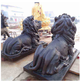 铜雕狮子厂家-振昌铜雕-北京铜雕狮子