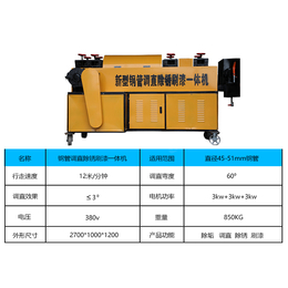 台湾全自动钢管调直除锈刷漆一体机-鼎涵机械数控调直机