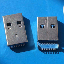 USB 9p 3.0 A公 沉板式 焊板 蓝色胶芯
