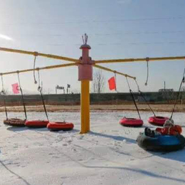 戏雪乐园滑雪场电动游乐设备8人雪地转转液压动力雪地转转