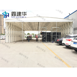 重庆定制大型推拉雨棚 汽车自动伸缩遮阳蓬超高性价比