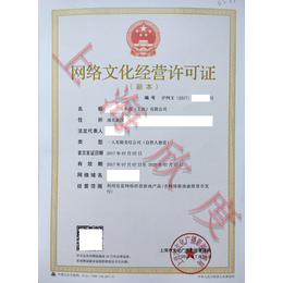 上海办理动漫类的网络文化经营许可证