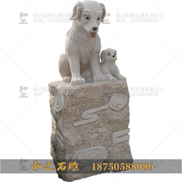  青海动物石雕 芝麻白玉石雕十二生肖样 工艺