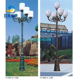 景区入口景观灯柱特色花瓣灯中山厂家定制现代欧式设计高杆灯具