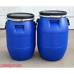 60升法兰桶60L铁箍密封塑料桶厂家