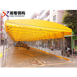 东莞设计定做PVC帆布活动雨棚遮阳棚推拉活动雨棚