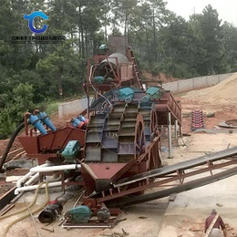 萍乡水轮洗砂生产线-华工环保科技-*水轮洗砂生产线