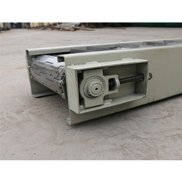 白钢板冲孔板带(图)-304不锈钢链板输送机-石家庄输送机