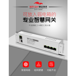 AC1100千兆弱电箱网关智能家居AC网关4口千兆POE网关