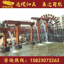 湖南防腐木水车厂家26米大型景区水车景观水车多少钱