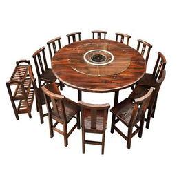 安乡碳化桌椅-实木碳化家具-农庄酒店碳化桌椅