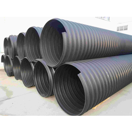 康定甘孜州芒康HDPE钢带波纹管塑料波纹管管道生产厂家