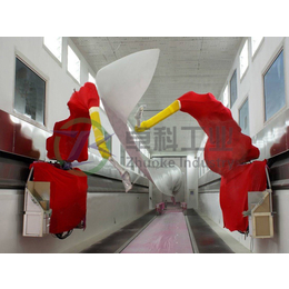 风电叶片大型自动喷涂设备 超长行程轨道机器人喷漆生产线制造商