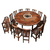 火锅桌火锅桌椅-碳化家具价格-大名火锅桌椅缩略图1