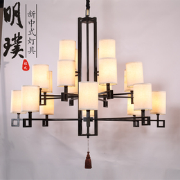 新中式吊灯全铜客厅灯禅意餐厅卧室灯现代简约中国风家用大气灯具