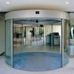 玻璃旋转门-凯泽工程铜门-银川玻璃旋转门