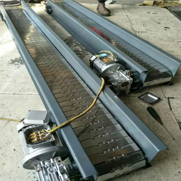 森喆输送设备传送带-链板传送带-碳钢链板传送带