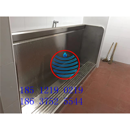 南宁男厕所304不锈钢小便槽池厂家订做安装缩略图