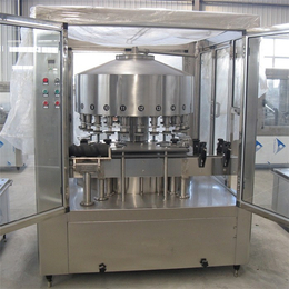 玻璃瓶自动灌装封口生产线价格-青州鲁泰饮料机械