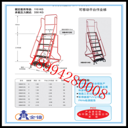 金锚厂家*HB4912G可移动平台梯