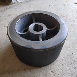 滚筒搅拌机胶轮直径260mm宽度140mm橡胶托轮滚轮摩擦轮