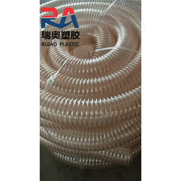 pu塑料钢丝除尘管规格-瑞奥塑胶软管-上海pu塑料钢丝除尘管